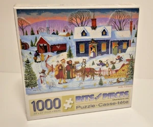 🧩 NIS - Arte de rompecabezas de 1000 piezas Jolly Visitors por Joseph Holodook Santa - Imagen 1 de 2