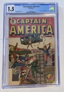 Captain America Comics #44 CGC 1.5 Schomburg Cover Timely Comics 1945 Golden Age - Picture 1 of 2