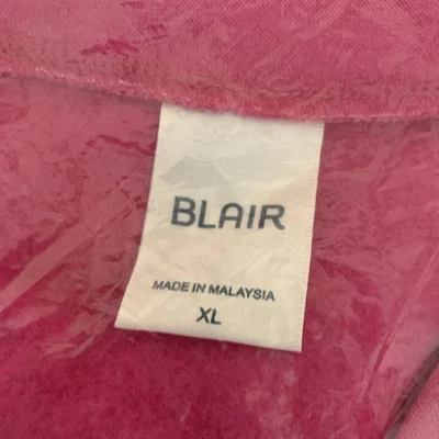 Blair Size XL Sweatshirt Womens Pink V Neck Vintage New in Package - Image 1 of 4