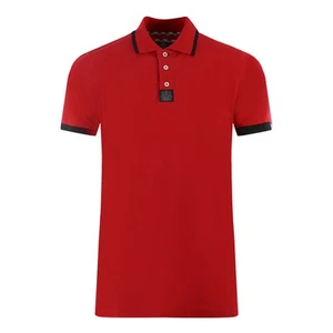Polo rojo con punta de hombro marca Aquascutum - Imagen 1 de 4