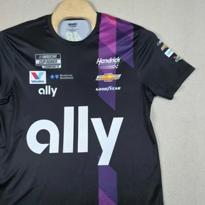 Jimmie Johnson NASCAR Ally Racing T-Shirt XL Hendrick Motorsports Black Purple T - Picture 1 of 9