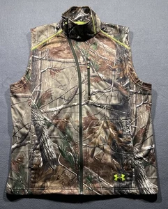 Under Armour  Scent Control Vest Mens Large Camo Hunt Warm Dry Lightweight UA - Picture 1 of 13