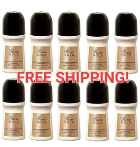 10x Avon Rare Gold Roll-On Antoperspirant Deodorant 2.6 fl. oz. Lot Of 10 Ladies - Picture 1 of 5