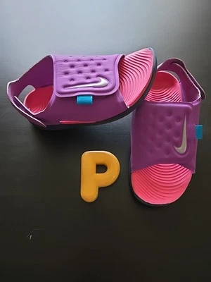 Nike - Sunray Adjust (TD) - Sandalia bebé niña púrpura - Talla 10c EE. UU. Foto 1 de 4