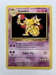 1999-2000 Pokémon WotC Kadabra #46/130 Unlimited Base Set 2 NM - Bild 1 von 2