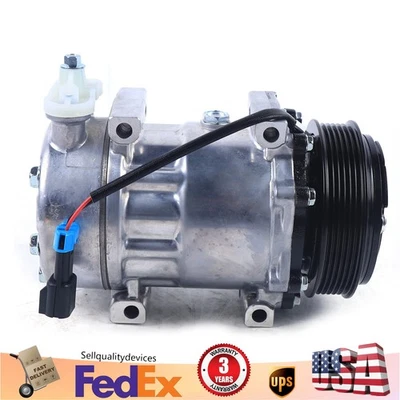 NEW AC Compressor For Peterbilt & Kenworth 1980-2010 For Models 200 Thru 300 Ser Foto 1 de 4