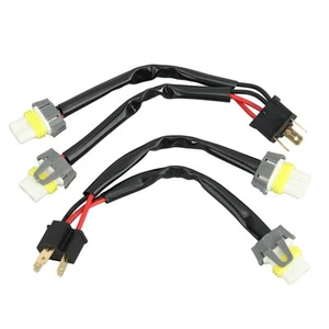 New Headlight Splitter Wire Male H4 9003 To 9005 9006 Female Conversion Wire - Picture 1 of 12