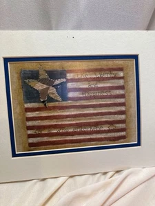 Decorative US Flag Themed Print “Life, Liberty And Happiness To All Who Enter - Picture 1 of 3