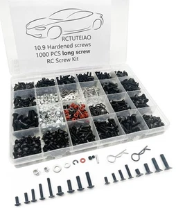 RC Screw Kit Universal Screws 1000pcs M3 M4 Assortment Set, Hardware Fastener... - Picture 1 of 4
