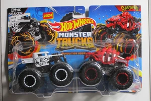 HOT WHEELS MONSTER TRUCKS DEMOLITION DOUBLES BONE SHAKER VS SKELESAURUS FYJ64 - Bild 1 von 1