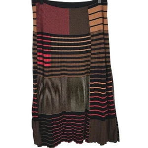 Falda midi plisada tejida para mujer ZOZO marrón academia otoño preppy oficina mediana - Imagen 1 de 5