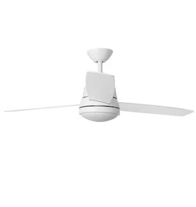 Caprice 52 in. Integrated LED Indoor Matte White Ceiling Fan with Light Kit and - Picture 1 of 8