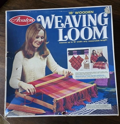 "Telar de tejido de hilo de madera vintage 8180 Avalon 18""" Foto 1 de 3