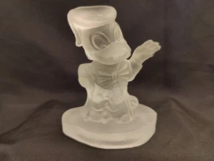 Walt Disney Productions Donald Duck Frosted Glass Figurine 11cm Tall - Picture 1 of 11