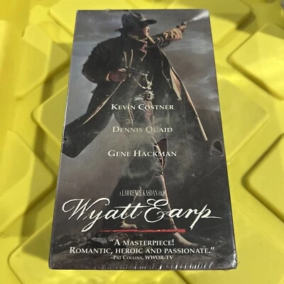 Wyatt Earp (VHS, 1994, 2-Tape Set) Kevin Costner, Dennis Quaid, Gene Hackman - Image 1 of 2