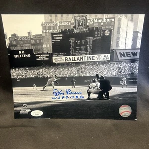 DON LARSEN SIGNED 8x10 New York YANKEE STADIUM PHOTO JSA -1 # - Picture 1 of 3