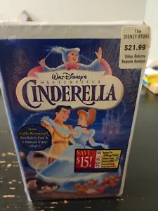 Walt Disney Masterpiece Cinderella Vhs tape rare New Collection Clambshell Vtg - Picture 1 of 4
