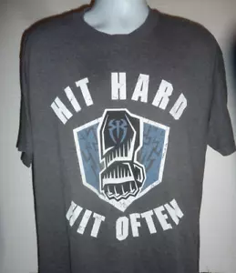 WWE Wrestling Roman Reigns Hit Hard Hit Oft XL T-Shirt C-8 - Bild 1 von 5