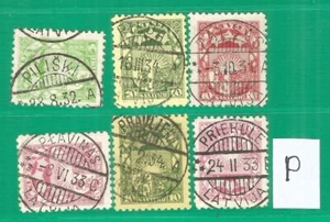 francobolli usati lettonia annullamento uffici postali - Foto 1 di 1
