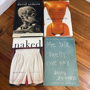 David Sedaris Comedy Collection Books 4 Engulfed Fames Naked Talk Pretty ….more - Picture 1 of 6
