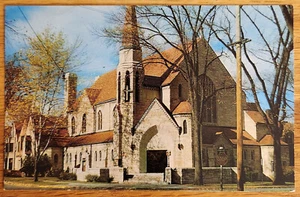 Primera postal inglesa iglesia luterana Appleton WI PC alrededor de 1950 Dexter Press - Imagen 1 de 1
