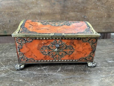 Antiguo Banco de Lata de Caramelos Pájaro Azul Confitería Hecho en Inglaterra Raro Foto 1 de 4