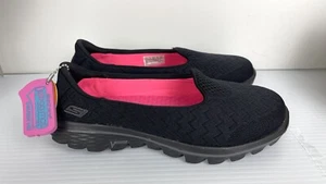 New Skechers Gogamat Walking Shoes Discontinued 13978 Black Size 6 - Picture 1 of 8