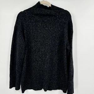 Haven Well Within Sweater Women's Small Black Super Soft Mock Neck Back Slit - Picture 1 of 11