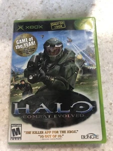 HALO COMBAT EVOLVED X-BOX XBOX COMPLETE GAME DISC, MANUAL AND CASE NES HQ - Picture 1 of 2
