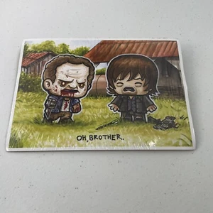 The Walking Dead Art Print 5” x 7” Daryl & Merle Dixon oh brother Loot Crate - Picture 1 of 1