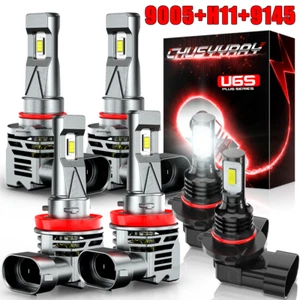 For Toyota Solara 2004 2005 2006 6000K LED HI/LO Headlight + Fog Light Bulbs Kit - Picture 1 of 16