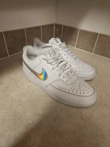 Nike Court Vision Lo Women's Sneakers CW5596, Leather Upper, Retro Size 8.5 - Picture 1 of 5