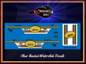 1/64 '55 Chevy Yellow Taxi Gasser Custom Decal SCR-0589 - Picture 1 of 3