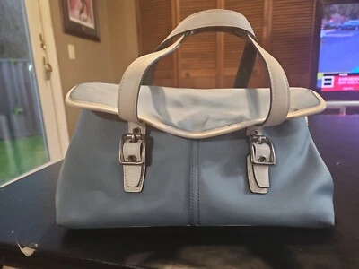 Bolsa satchel Coach #6255 azul bebê náilon  - Imagem 1 de 4