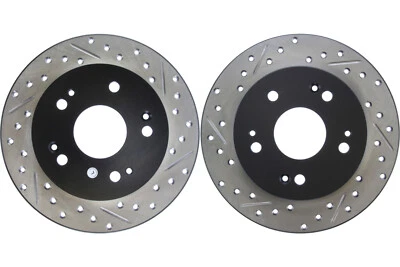 Par de rotores de freno de disco Stoptech trasero para Honda Civic 2006-2015 (44466) Foto 1 de 4