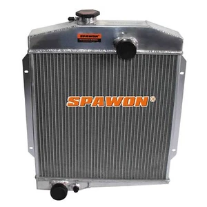 MT SPAWON For International Scout 1961-1971 3.2L 4Rows 6167 Aluminum Radiator - Picture 1 of 7