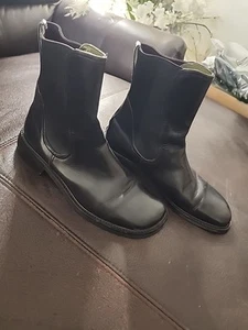 Donald J Pilner Schwarz Leder Chelsea Boots 8M Made In Italy 103 Herbst - Bild 1 von 5