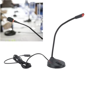 (USB) Schwanenhalsmikrofon Schwarz 360 ° S Pick Up Desktop Schwanenhals UB - Afbeelding 1 van 22
