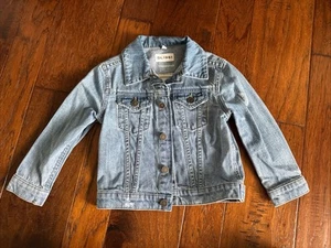 DL 1961 Manning Denim Jean Jacket Girls Size 4/5 4th Of July America Flag Star - Picture 1 of 6