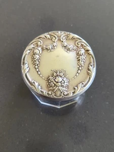 Antik Jugendstil F&B Sterling Silber Kommode Dose Waschtischdose florales Design M22 - Bild 1 von 8