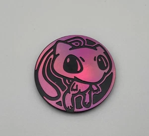 Official Pokemon Trading Card Game TCG Plastic 3.5mm Pink Mew Coin - Picture 1 of 3