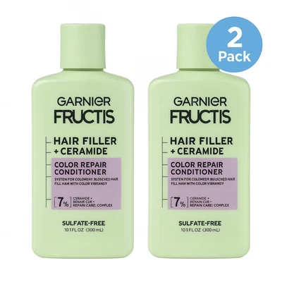 Garnier Fructis Hair Filler + Ceramide Conditioner 10.1 fl oz 2 Pack New - Image 1 of 2