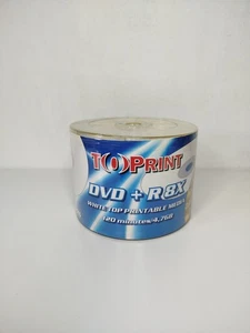 Ritek TOPrint Lot 50 DVD+R 8X 120 Minutes 4.7 GB Bundle Tour DVDR + R Vierge - Afbeelding 1 van 5
