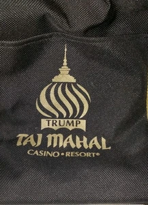 Trump Taj Mahal Casino Resort Duffel Bag Black Gold Travel Gym Overnight Tote - Picture 1 of 8