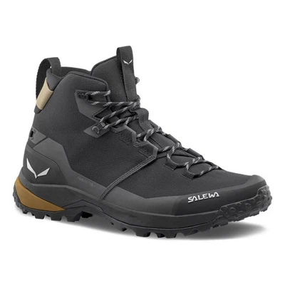 Salewa Puez 2 Mid PTX Men's Hiking Boots, Black/Black, M11 - Image 1 of 3
