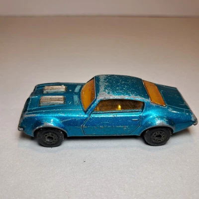 1975 Matchbox Superfast Pontiac Firebird No. 4 Teal 1:64 England Vintage - Image 1 of 4