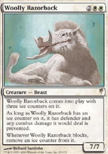 Woolly Razorback - ColdSnap #25/155 MTG Magic The Gathering - Image 1 of 1