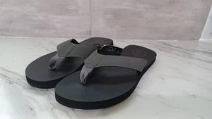 Volcom Herren Vocation schwarz Flip Flops Sandalen Größe 10 - Bild 1 von 5