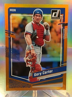 2023 Donruss Orange Foil #191 Gary Carter  Montreal Expos HOF - Image 1 of 2