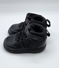 Nike Court Borough Mid 2 Baby Toddler Shoes Size 4C Black Leather Cd7784 001